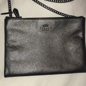 Coach Metallic Double Zip Crossbody
